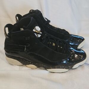 Black and Gold Athletic Sneakers
